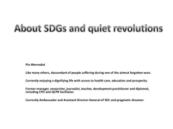 Pio Wennubst  Like many others, descendant of people suffering during one of the almost forgotten