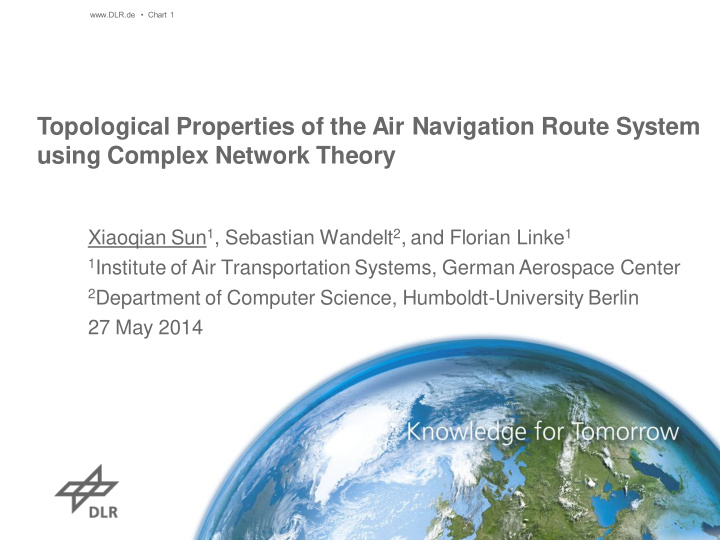 topological properties of the air navigation route system