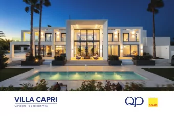 VILLA CAPRI  Carvoeiro - 6 Bedroom Villa  Guide Price: EUR 3,250,000 Reference:  95262QP  A