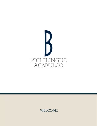 WELCOME  COSTERA  LAS BRISAS  B PICHILINGUE Acapulco  Carr. Escnica Km 14  Baja Catita s/n  HOTEL