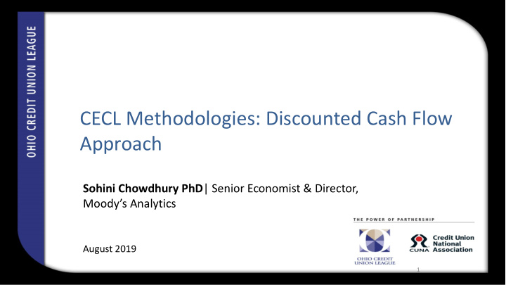 cecl methodologies discounted cash flow