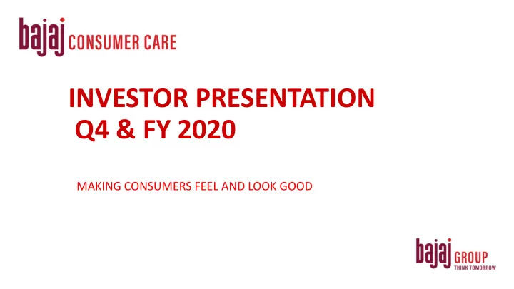 investor presentation
