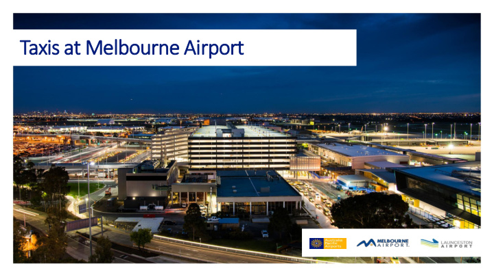 taxis at melbourne airport total passengers