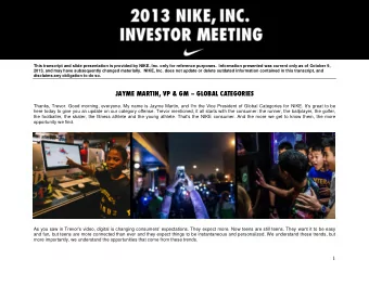 2  Our category offense is simple but powerful, and there are 3 distinct phases to it: First, we