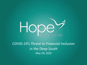 in the Deep South  May 28, 2020  Brighter Futures Begin with HOPE.  Alabama     Arkansas