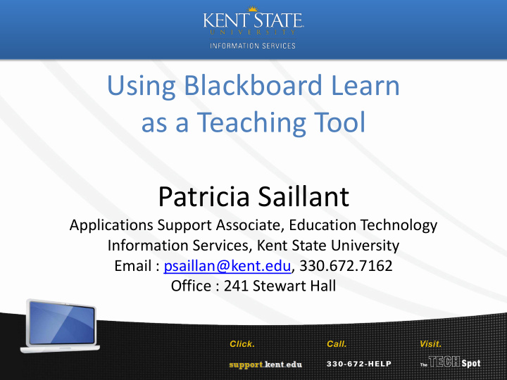 using blackboard learn as a teaching tool patricia