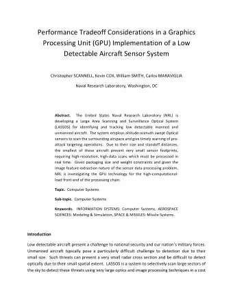 Performance  Tradeoff  Considerations  in  a  Graphics    Processing  Unit