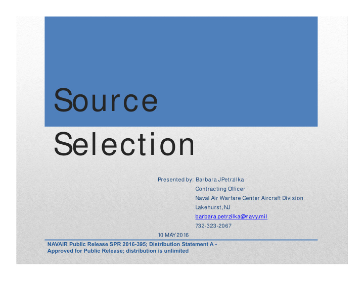 source selection