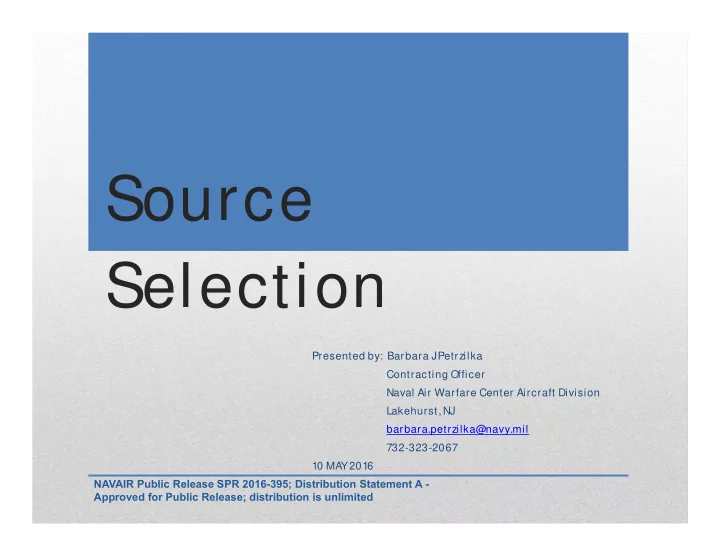source selection