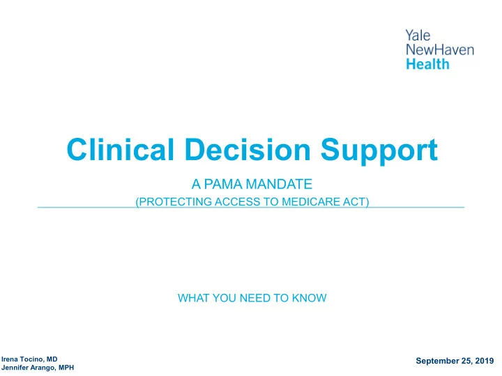 clinical decision support