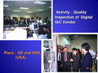 Quality Activity   Quality  Activity  Inspection of  Digital  Inspection of  Digital