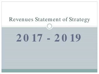 2 0 17 - 2 0 19  Consultation Process  External Consultation Process  Invitation to submit views