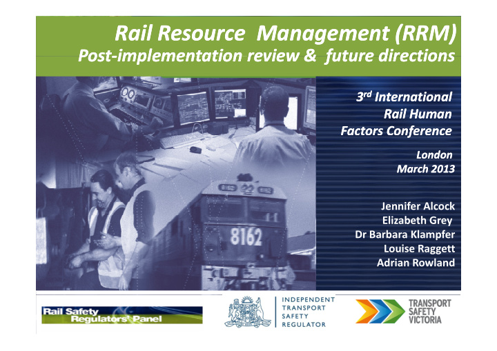 rail resource management rail resource management rrm rrm