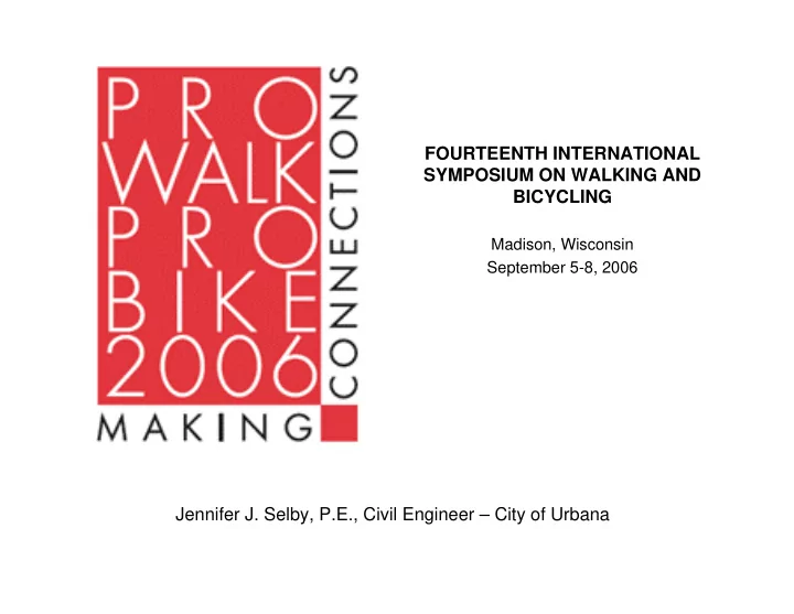 fourteenth international symposium on walking and
