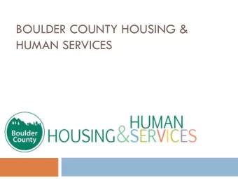 HUMAN SERVICES  2012 Budget Presentation to the BOCC  October 27, 2011  Mission of  the BCDHHS