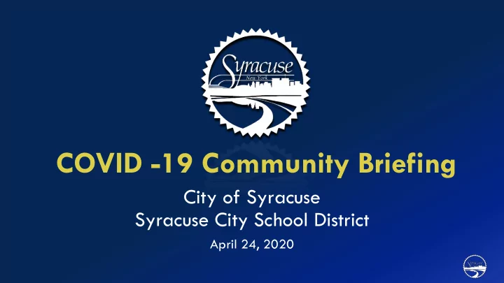 covid 19 community briefing