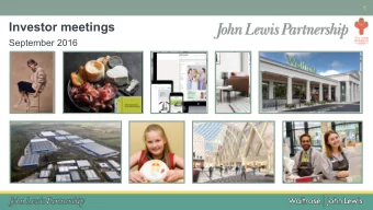 Investor meetings  September 2016  2 IMPORTANT NOTICE  BY ATTENDING THE PRESENTATION AT WHICH THE