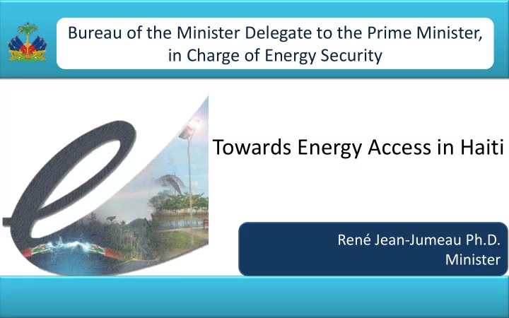 towards energy access in haiti