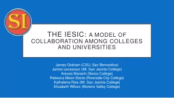 AGENDA  Who are we (where are we from and who makes  up us)?  What brought us together?