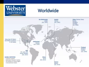 Worldw  dwide  de  Study Abroad and the Liberal Arts:  A Winning Combination  ICEF Dubai Conference