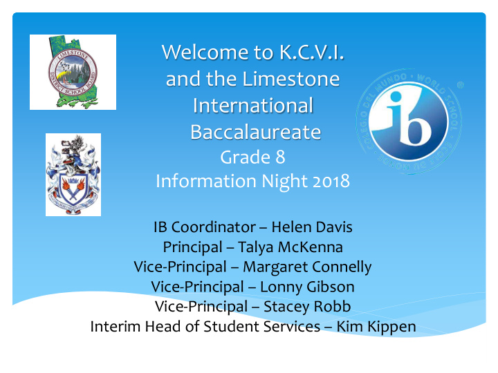 welcome to k c v i and the limestone international