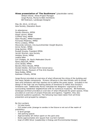 - The project is completely compliant with all City codes, including Houstons Chapter 42