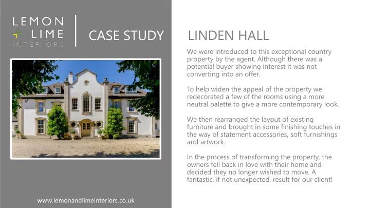 linden hall