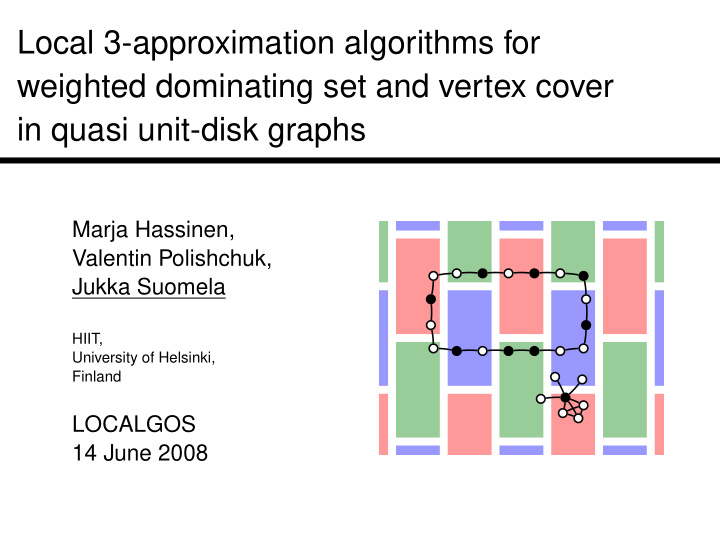 local 3 approximation algorithms for weighted dominating