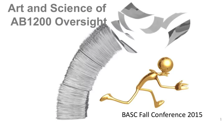 ab1200 oversight