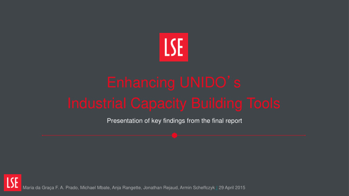 industrial capacity building tools