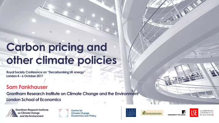 carbon pricing and