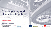 carbon pricing and