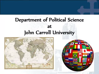 at  at  Jo  John  n Ca  Carro  rroll  ll Uni  Univer  ersity  sity  Student Organizations  in the