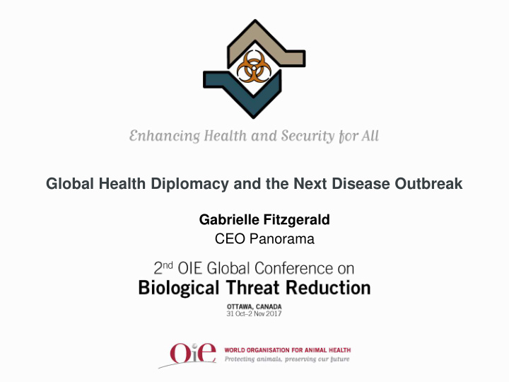global health diplomacy and the next disease outbreak