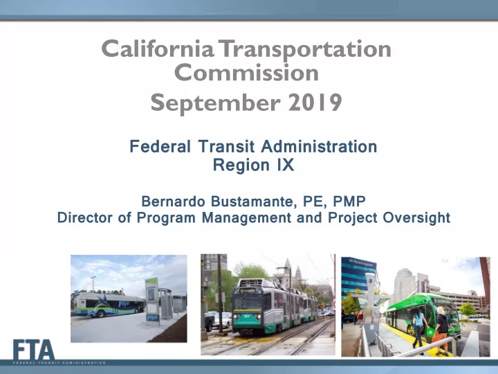 california tsansportation commission september 2019