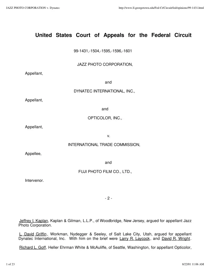 united states court of appeals for the federal circuit