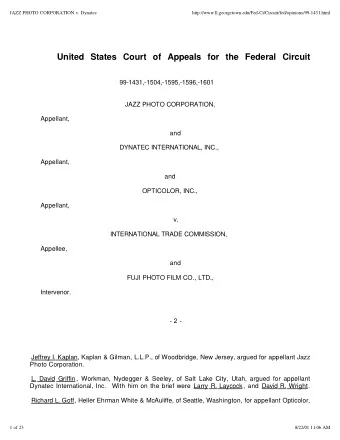 United  States  Court  of  Appeals  for  the  Federal  Circuit  99-1431,-1504,-1595,-1596,-1601