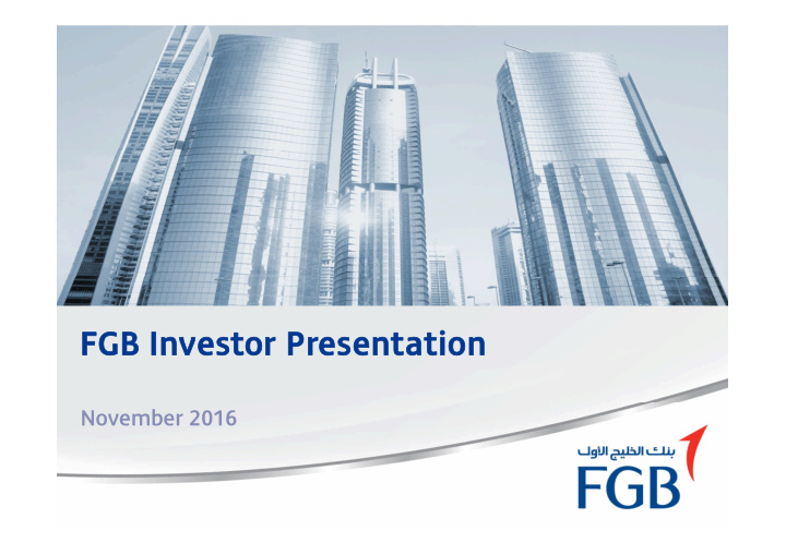 fgb investor presentation