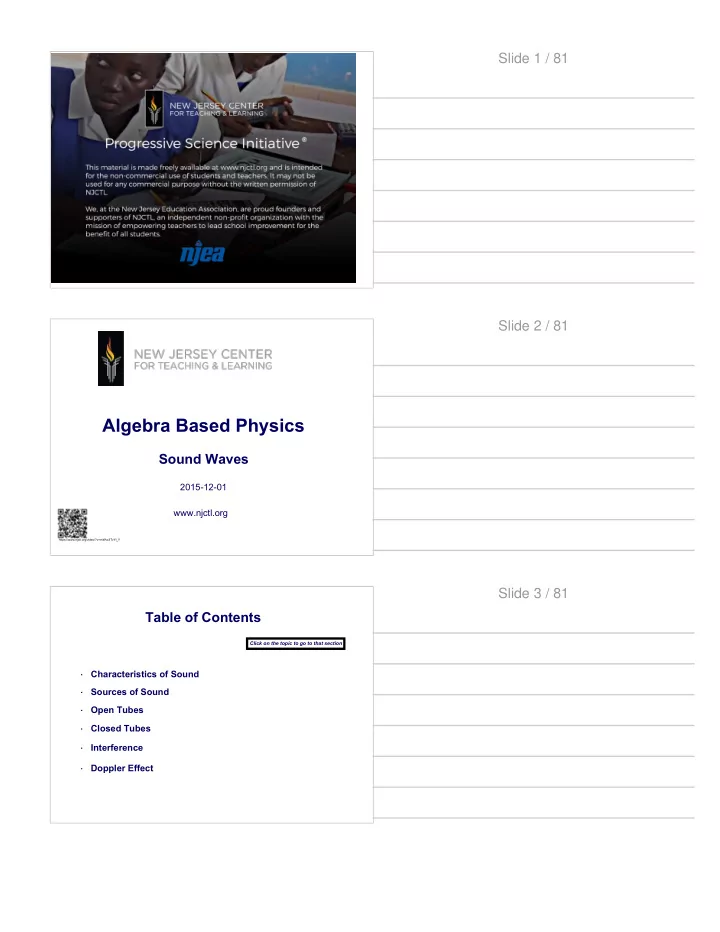algebra based physics