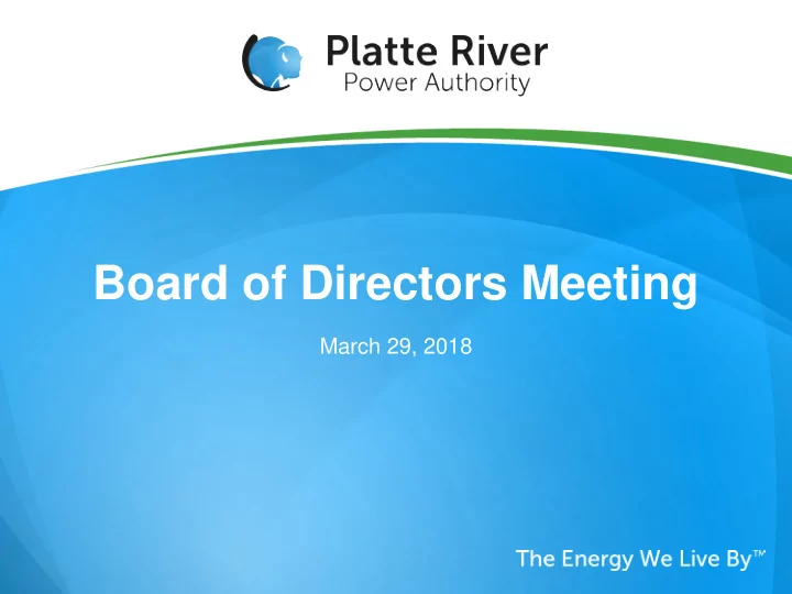 board of directors meeting