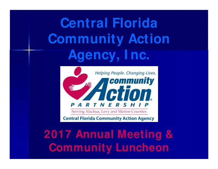 central florida community action agency i nc