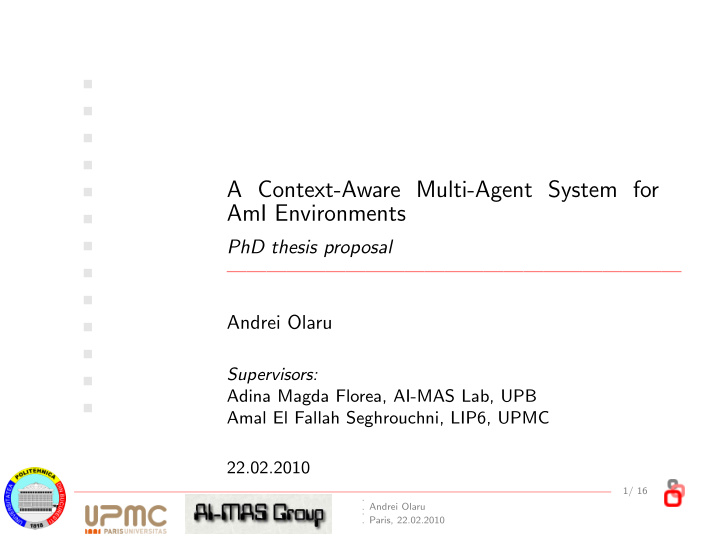 a context aware multi agent system for