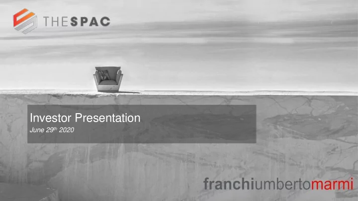 investor presentation