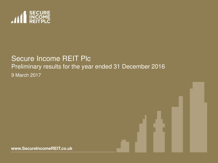 secure income reit plc