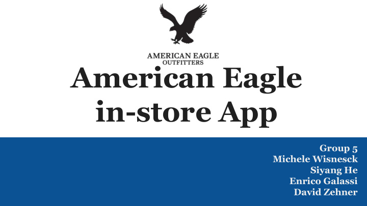 american eagle in store app