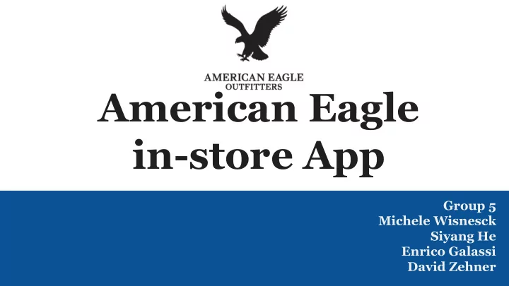american eagle in store app