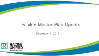 Facility Master Plan Update  December 2, 2019  Long Range Facility Master Plan  Why Now? Average