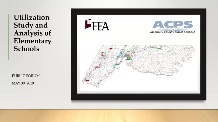 utilization study and analysis of elementary schools