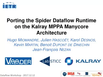 Architecture Hugo M IOMANDRE , Julien H ASCOT , Karol D ESNOS , Kevin M ARTIN , Benoit D UPONT DE