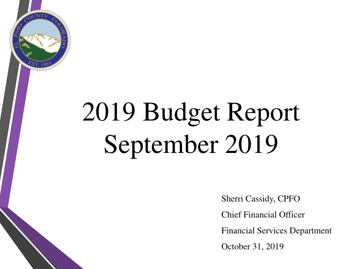 2019 budget report